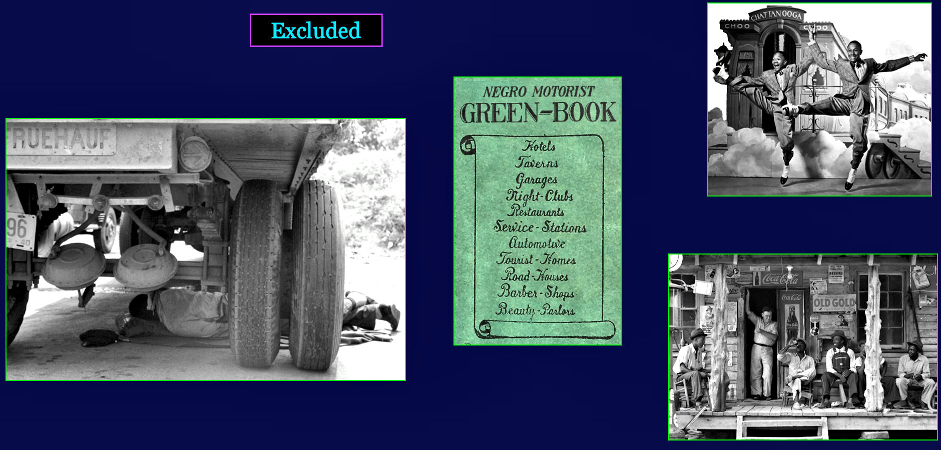 Segregation, Blacks' <i>Green-Book</i>, 1940s